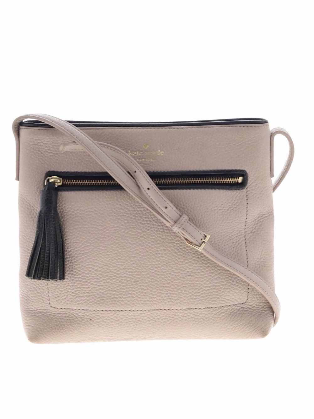 kate spade New York Pebbled Leather Crossbody Bag in Taupe